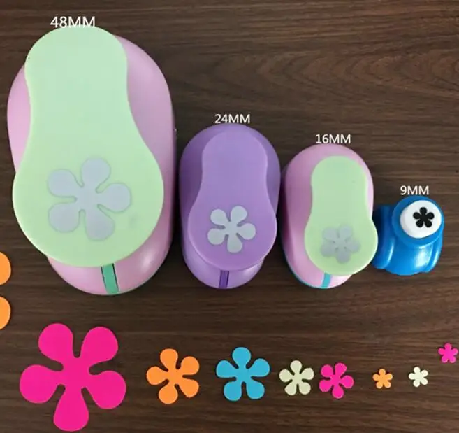 4pcs as pic 3/", 5/8", ", 2") цветы в виде корабля дырокол для скрапбукинга школы DIY цветение бумаги Резак EVA пены лепесток Дырокол - Цвет: 4pcs as pic