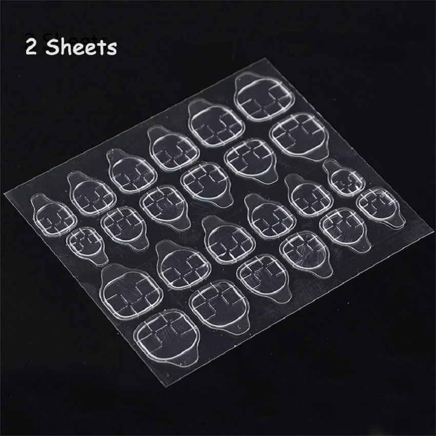 2 sheets Матовые накладные ногти, популярный дизайн, клей на 24 шт., Длинные накладные ногти, чистый цвет, для наращивания ногтей, искусственные аксессуары для дизайна ногтей - Цвет: 2 sheets