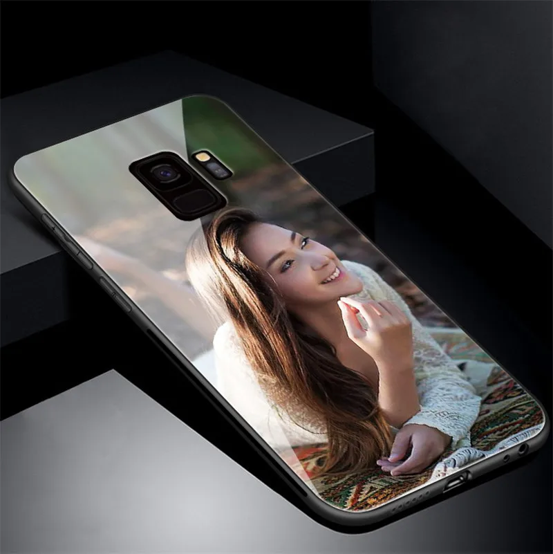 LANCHE чехол из закаленного стекла для телефона для samsung Galaxy S8 S9 S10 Plus чехол на заказ персонализированный Фото чехол для samsung Note 8 9