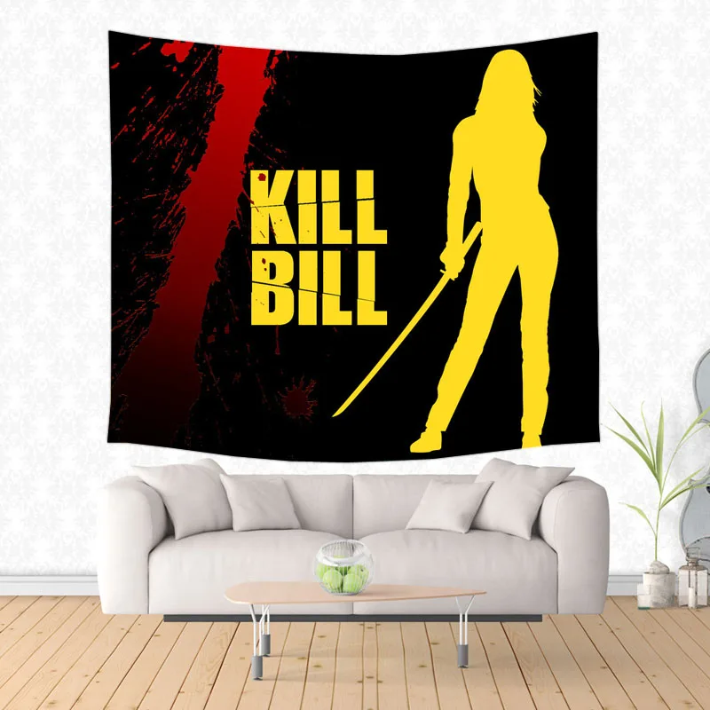 Kill Bill настенный гобелен кровать Манта йога коврик пляжное одеяло Кемпинг матрас