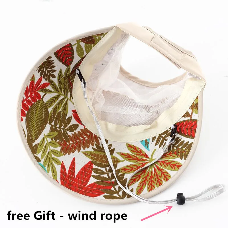 Шляпа Женская Солнцезащитная с жемчужинами Пляжная шапка широкими полями