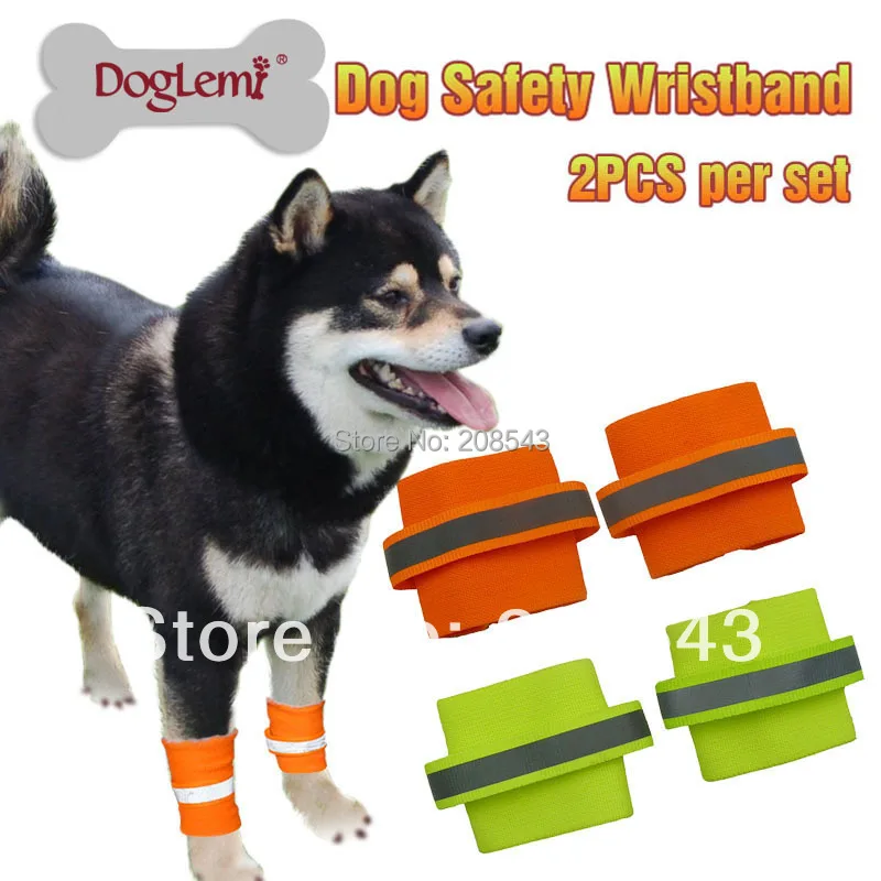 2 шт в наборе отражающая безопасность наручная повязка «Собака» ПЭТ браслет