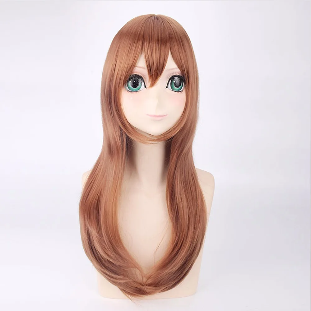 VEVEFHUANG Высокое качество аниме LoveLive!Sunshine! Kunikida Hanamaru 60 см льняной коричневый парик