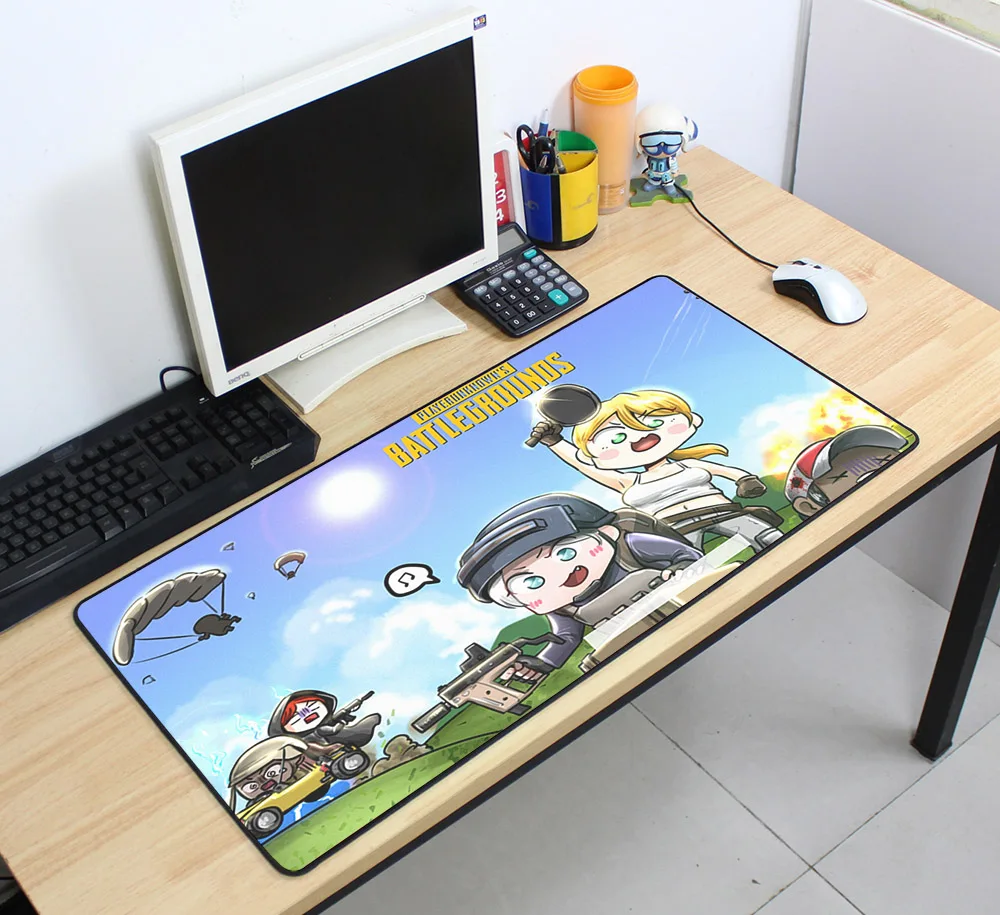 Супер большие коврики для мыши pubg 70 см X 40 игровые подарок мальчика Настольный