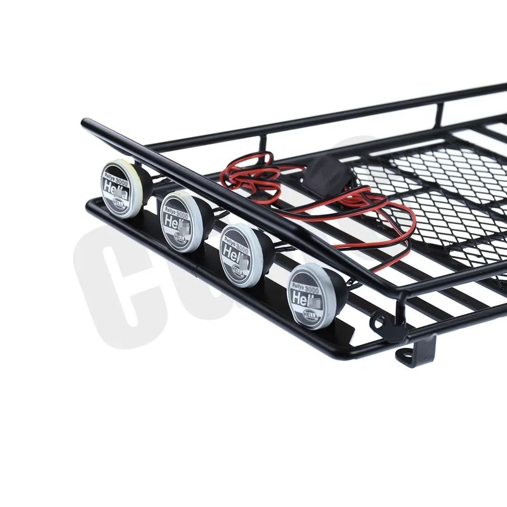 Металлический Багажник на крыше светодиодный светильник для 1/10 RC Гусеничный Trx4