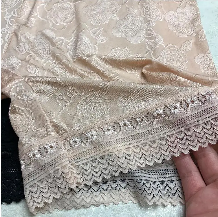 Эластичные кружевные жаккардовые штаны до 120 кг большие размеры Нескользящие для