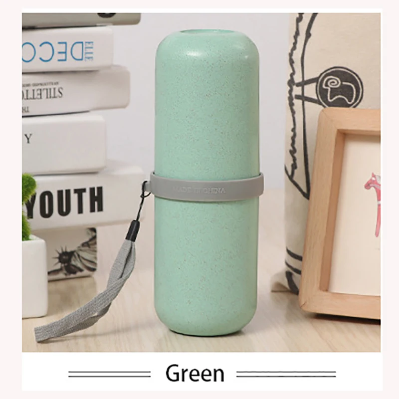 Green ONEUP дорожная чашка для мытья зубной пасты Зубная щетка перегородка коробка для хранения на открытом воздухе креативная чашка для хранения портативный набор аксессуаров для ванной комнаты - Цвет: Green