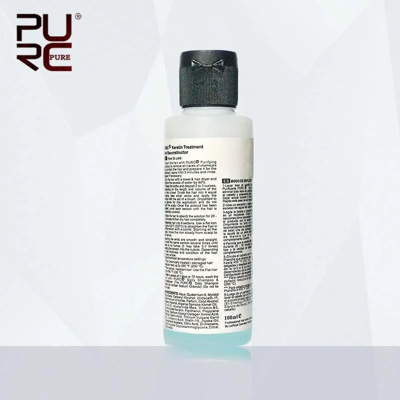 Горячая Распродажа PURC 3.7% 100 мл Apple запах кератиновые бразильские лечение