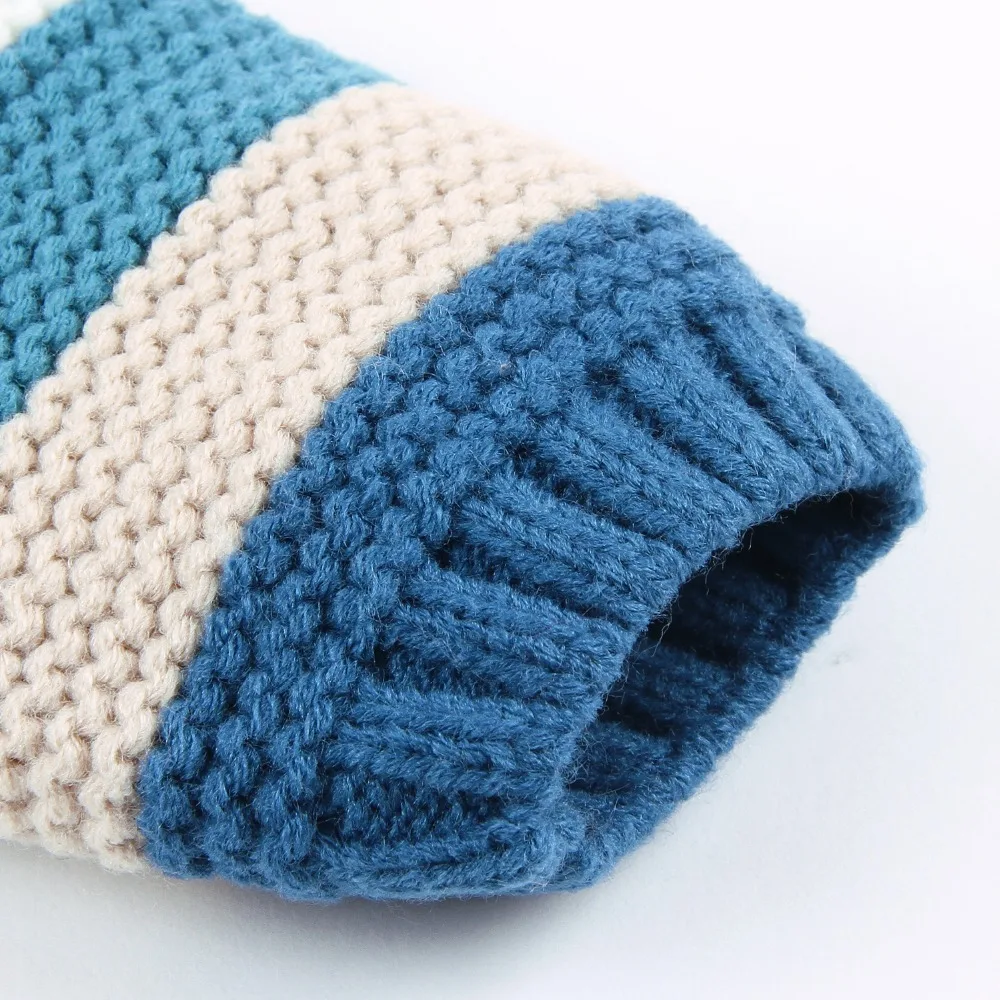 Вязаный свитер для маленьких мальчиков и девочек верхняя одежда детей Осенний