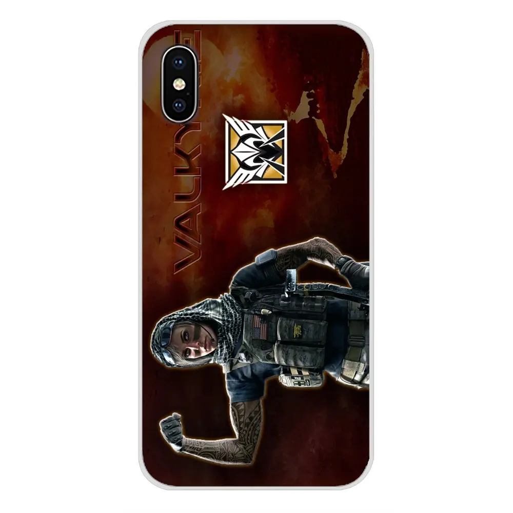 Игровой Радужный Six siege Valkyrie логотип для Huawei P Smart Mate Honor 7A 7C 8C 8х9 P10 P20 Lite Pro Plus