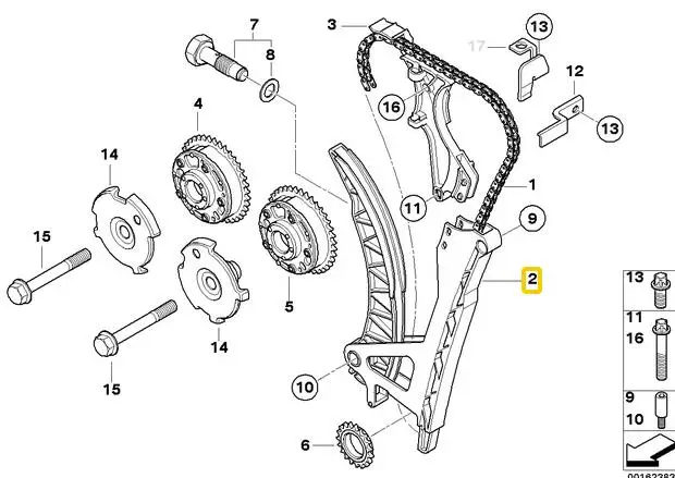 Натяжитель цепи и направляющая для BMW X1 X3 Z4 E90 E88 E84 E60 E46 11317512520 1 шт. | Автомобили