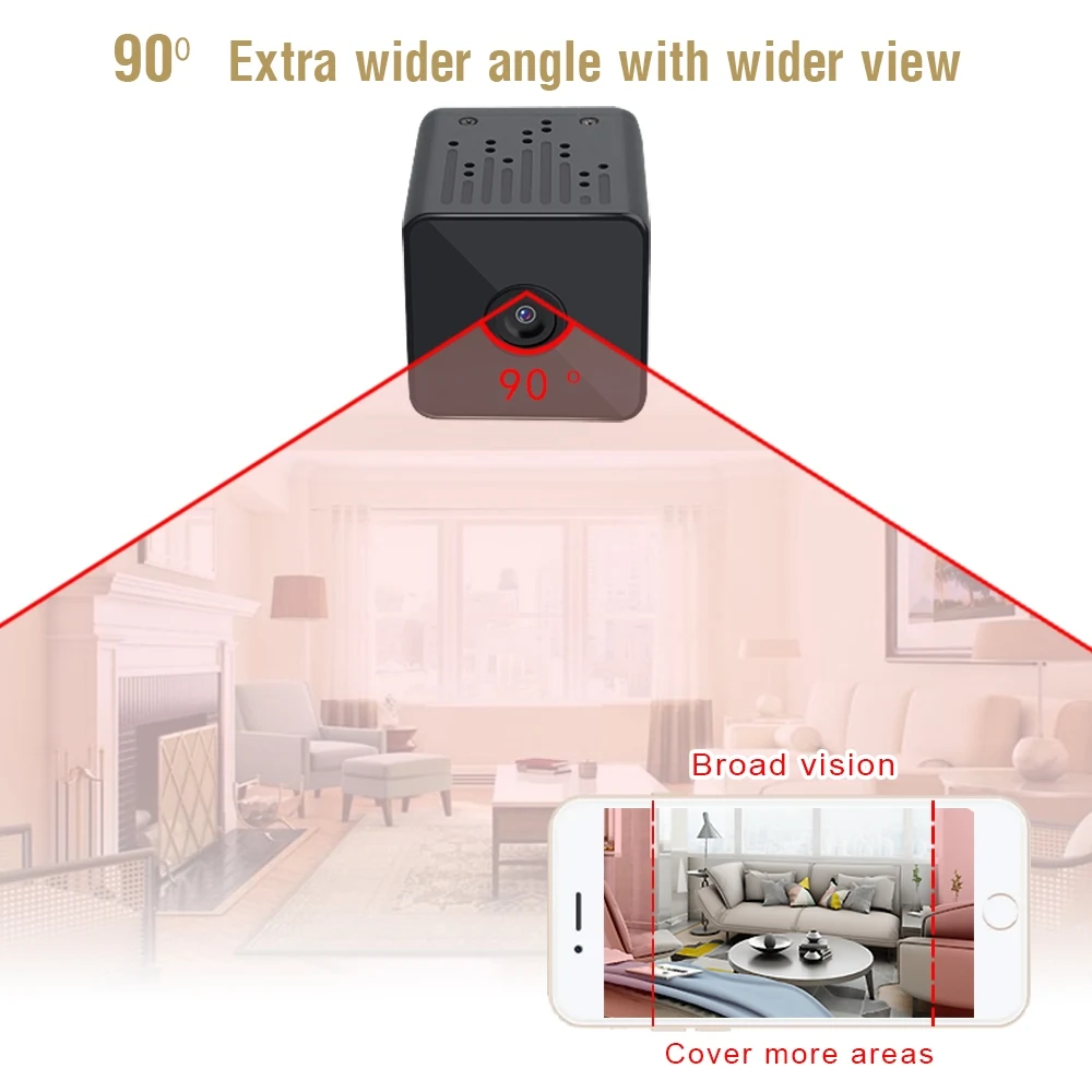 ZTour Q9H HD мини Wi-Fi камера портативная ip-камера с ночным видением V380 камера для видеонаблюдения Макс 128G