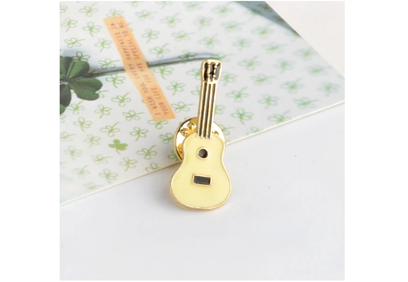 Женская шляпа гитара мексиканский кактус эмалевый значок металлическая девочка