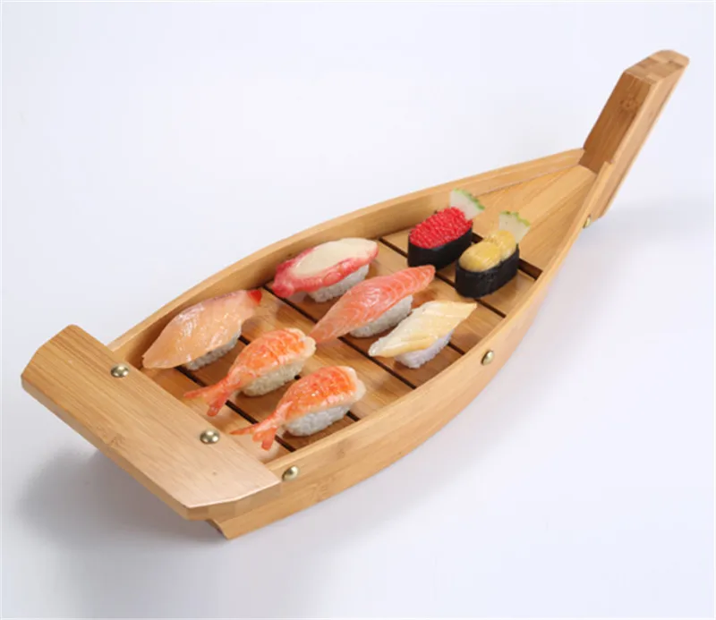Японская кухня лодки для суши морепродукты инструменты бамбуковое дерево ручной работы корабль сашими Ассорти холодные блюда посуда бар поставщиков