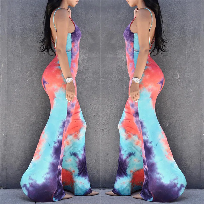 Женское Хлопковое платье без рукавов Стильное вечернее с V образным вырезом