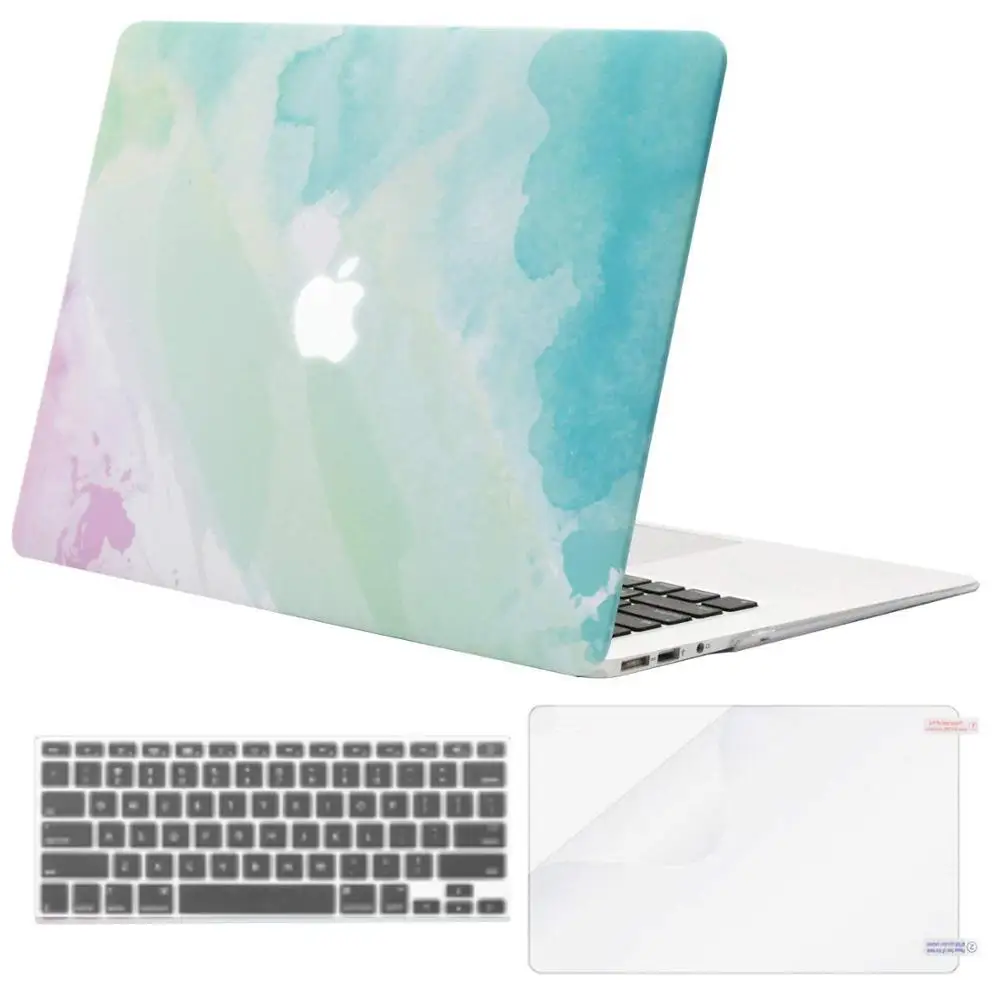 Rainbow Mist Чехол для ноутбука MOSISO для Apple MacBook Air Pro retina 11 12 13 15 жесткий чехол для ноутбука macbook Air 13+ чехол для клавиатуры - Цвет: Rainbow Mist