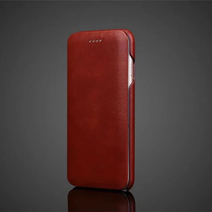 Чехол из воловьей кожи для IPhone 6 6s деловой кожаный чехол с откидной крышкой и