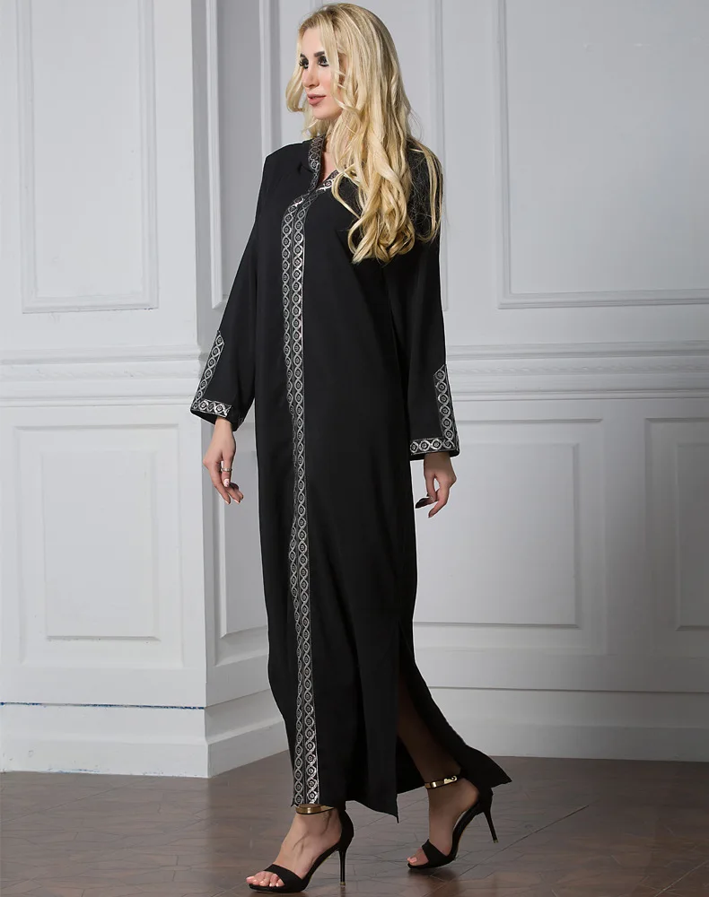 Новинка 2017 арабское мусульманское платье с шапкой женское Рамадана размера плюс