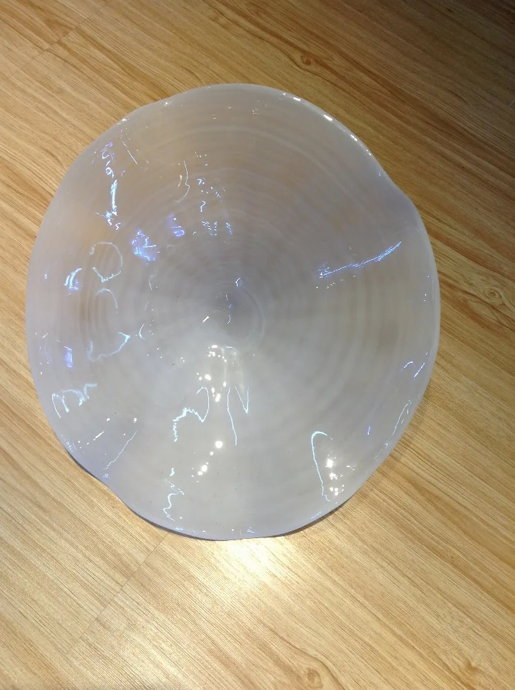 Заказчик изготовил настенные муранские стеклянные тарелки Foleded форма обведенные