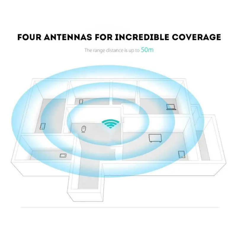Wi Fi Extender для отеля/дом антенный усилитель 450 м Ретранслятор беспроводной домашней сети