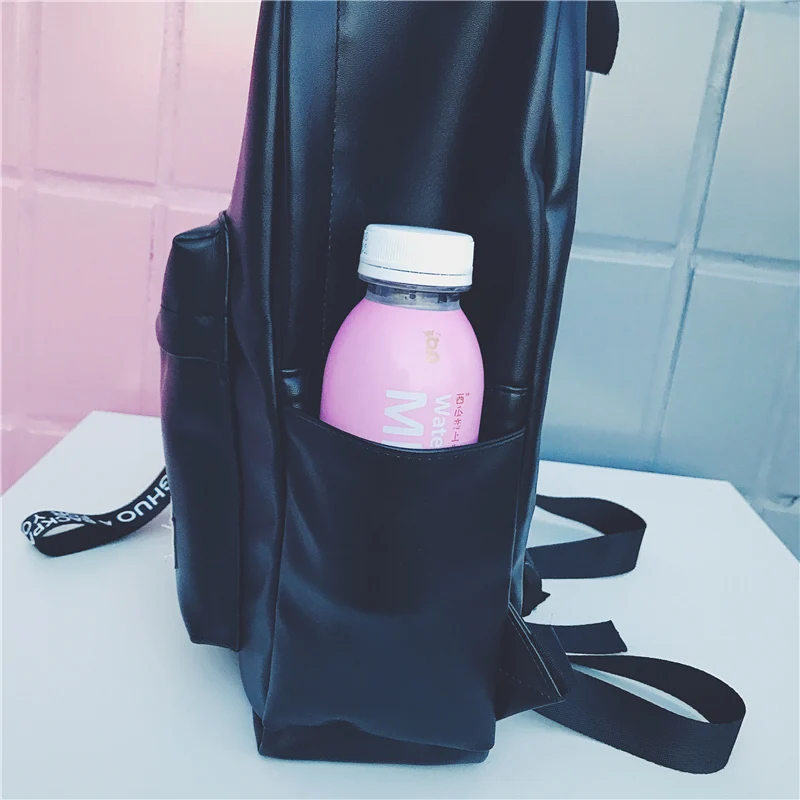 new college women floral embroidery school bags for boys bagpack mochila notebook black leather backpack men rucksacks girls | Багаж и