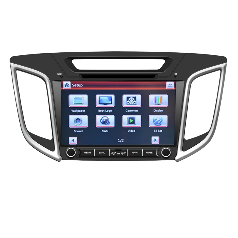 2Din автомобильный Радио DVD gps плеер для hyundai Creta IX25 2014 2015 2016 2017 2018 сенсорный экран