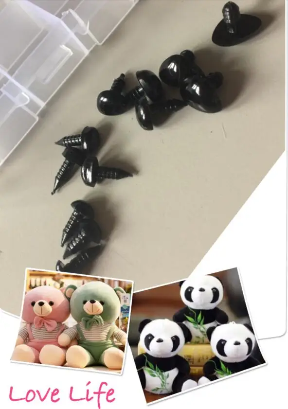 DIY woolen toy accessories color cartoon nose Black triangler dog doll cloth | Дом и сад