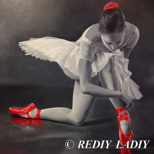 MF84123 Rediy ladiy полная квадратная дрель 5D DIY Алмазная картина вышивка крестиком балетный танец вышивка стразами девушка мозаика украшение дома - Цвет: MF84123