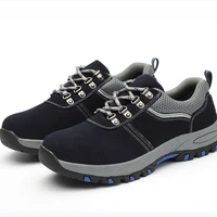 ac13021 breathable protective construction work shoes for men anti smashing ankle footwear lightweight steel toe shoes acecare