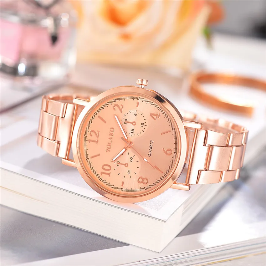 Золотые часы женские модные креативные стальные с браслетом Relogio Feminino Montre