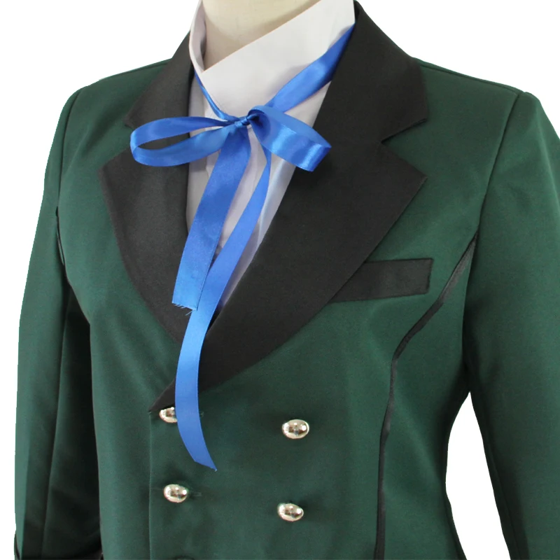 Аниме Черный Дворецкий Косплей Kuroshitsuji Ciel Phantomhive зеленый Лолита костюм унисекс Униформа костюм Хэллоуин вечерние наборы