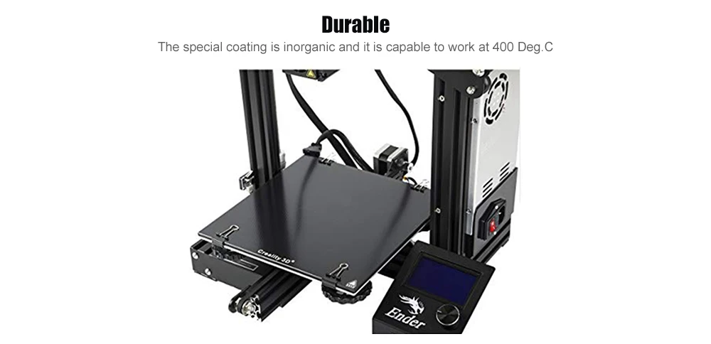 Creality 3d принтер платформа с подогревом кровать ультра база стеклянная кровать 23,5*23,5 см DIY аксессуары работает на 400 градусов. C для Ender 3