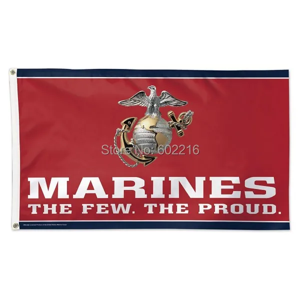 Соединенные Штаты Marines печать Колледж большой открытый флаг 3ft x 5ft Футбол Хоккей
