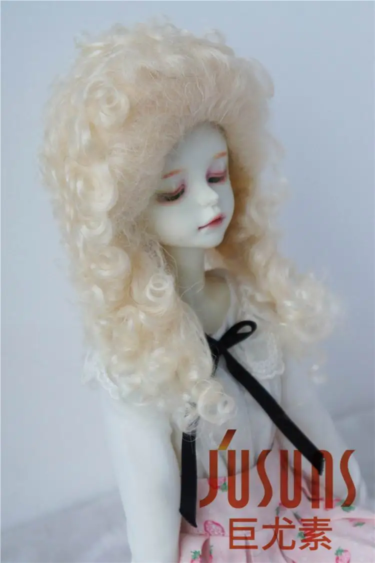 JD175 1/8 1/6 1/4 длинные кудрявые мохеровые BJD парики YOSD MSD модные куклы Размер 5-6 дюймов