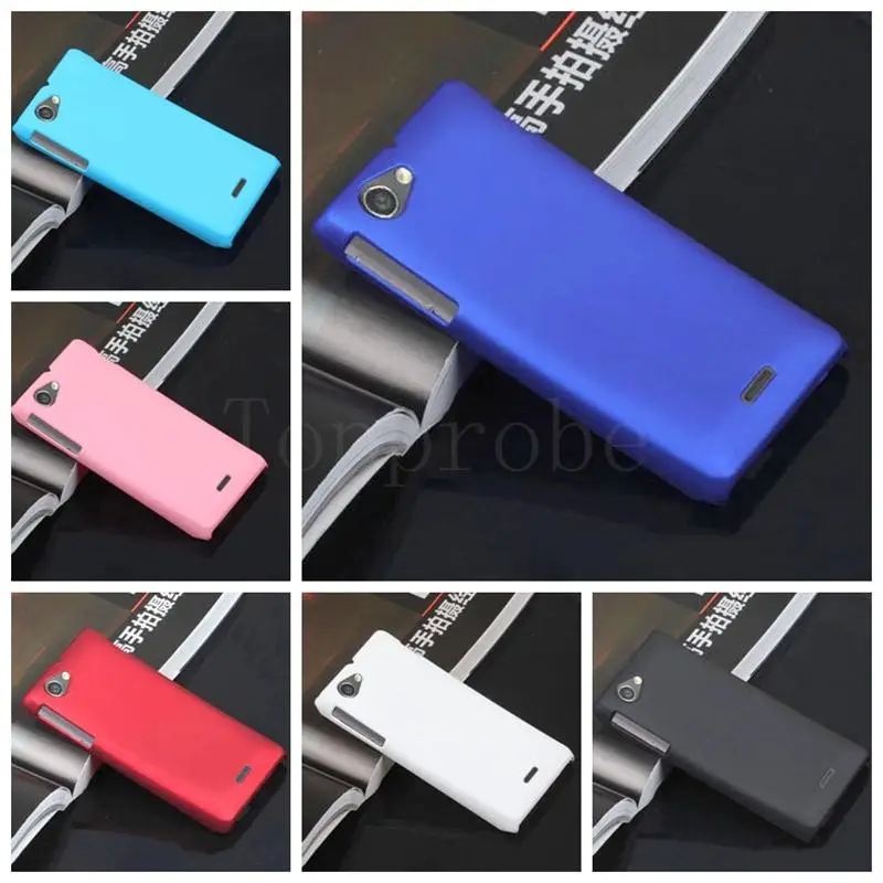 2015 горячая Распродажа Красочные Матовые чехлы для телефонов Sony Xperia J ST26i 4