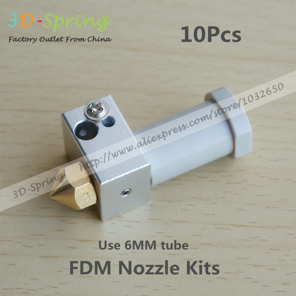 10 шт. 3D принтеры FDM hotend Комплект Экструдер Насадка с Германии Peek для 1.75 3 мм