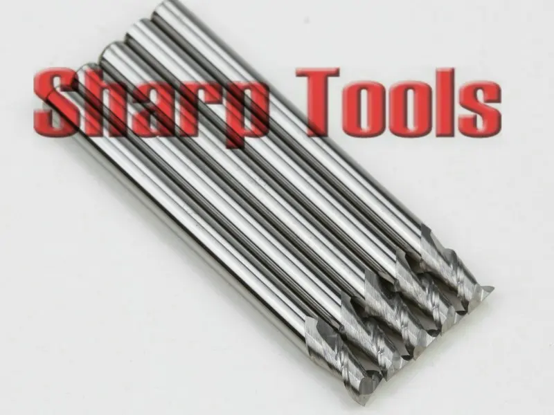 Набор концевых фрез с 2 канавками 3 175x6 мм|tool bit|bit bluetools uk |
