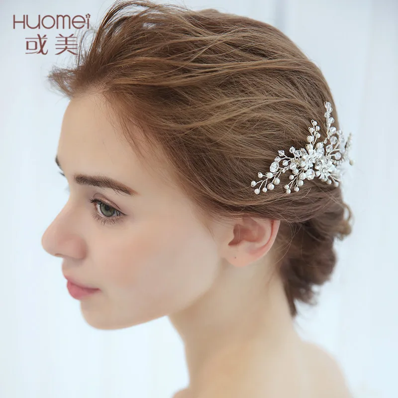 Модные украшения для волос цвета: золотистый серебристый гребни аксессуары Для