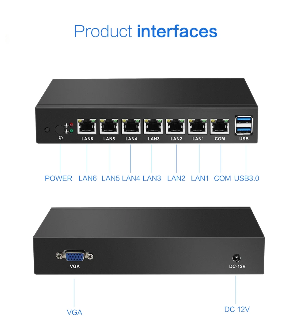 XCY Мини ПК 6 LAN Ethernet Gigabit Intel NIC мягкий маршрутизатор Pfsense Celeron 1037U безвентиляторный брандмауэр Windows сервер