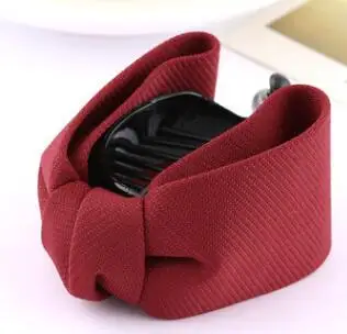 Заколка для волос с бантом GTQ в Корейском стиле Женская элегантная однотонная