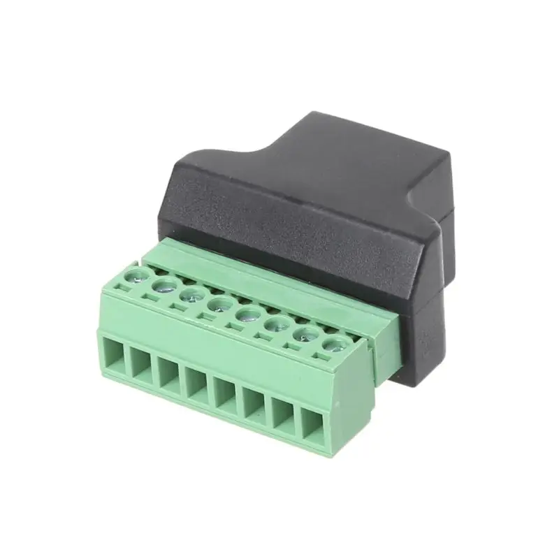 Адаптер-удлинитель кабеля Ethernet с разъемом RJ45 мама на винтовой клемму 8 Pin |