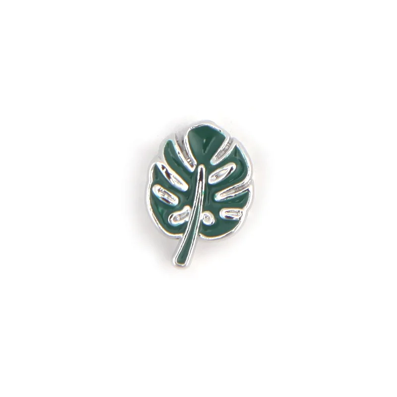 Оригинальный дизайн SANSHOOR PHILODENDRON шармы для слайдов размером 10 мм Женский сетчатый