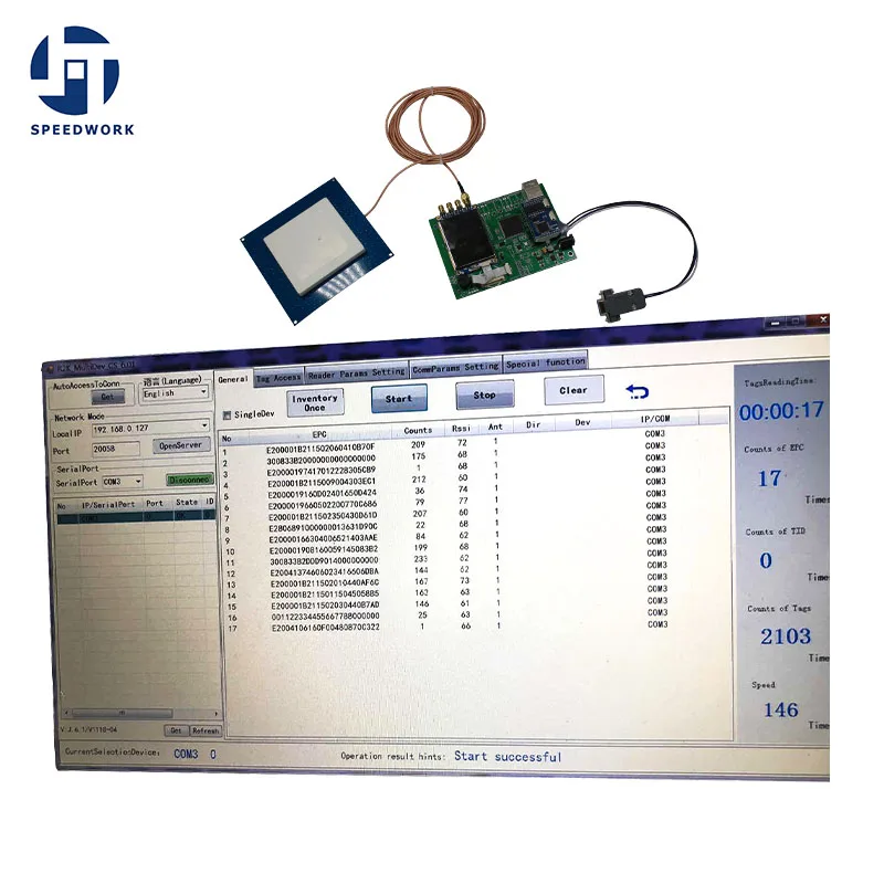 TCP/IP IMPINJ Indy R2000 RFID UHF 4 канальный длинный Ranger Reader модуль 0 250 тегов RS232 RJ45 + Бесплатный