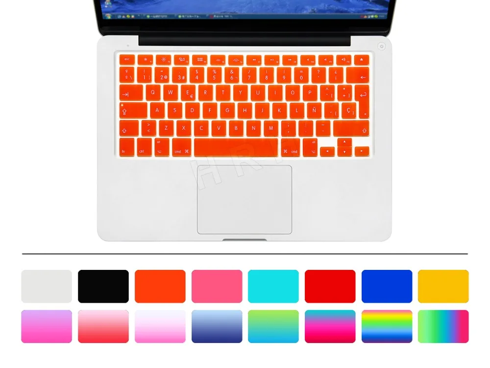 Английская испанская клавиатура 2 шт для Macbook Air Pro Retina 13 15 Защитная пленка