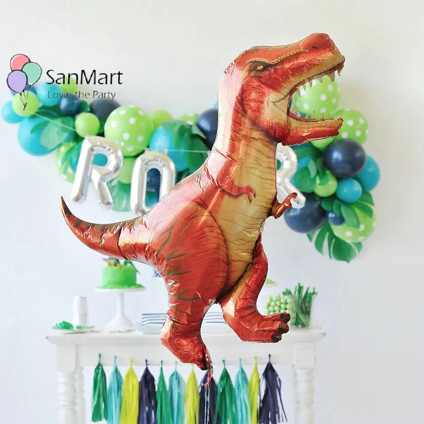 Динозавр вечерние принадлежности 36 &quotT Rex 3D Ultrashape фольгированный шар Дикая жизнь
