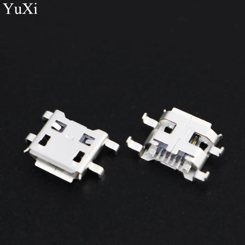 YuX 2 шт./лот 7-контактный разъем Micro USB для зарядки телефона тип B гнездовой печатная