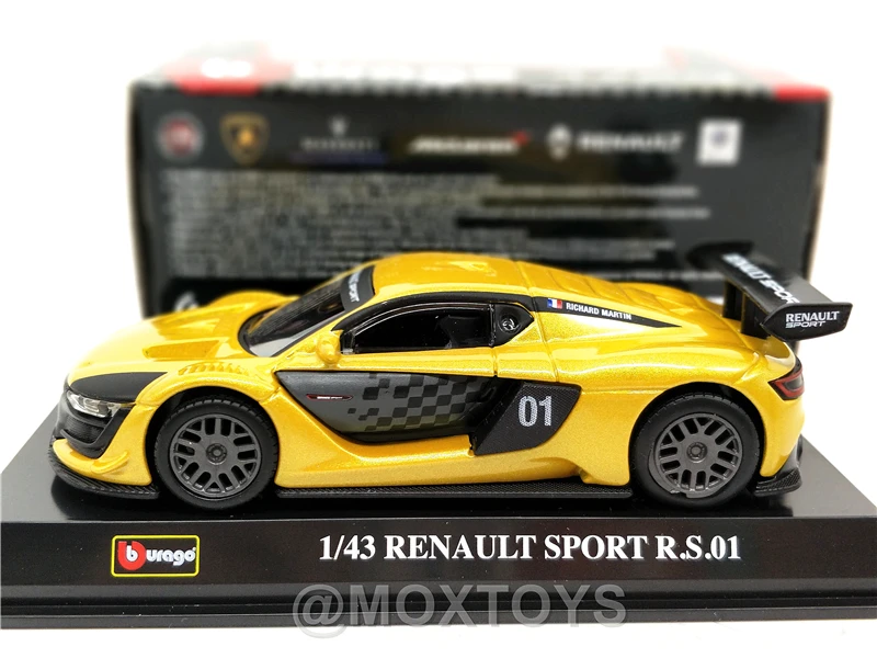 Bburago 1:43 Renault Sport R. S.01 литой миниатюрный автомобиль