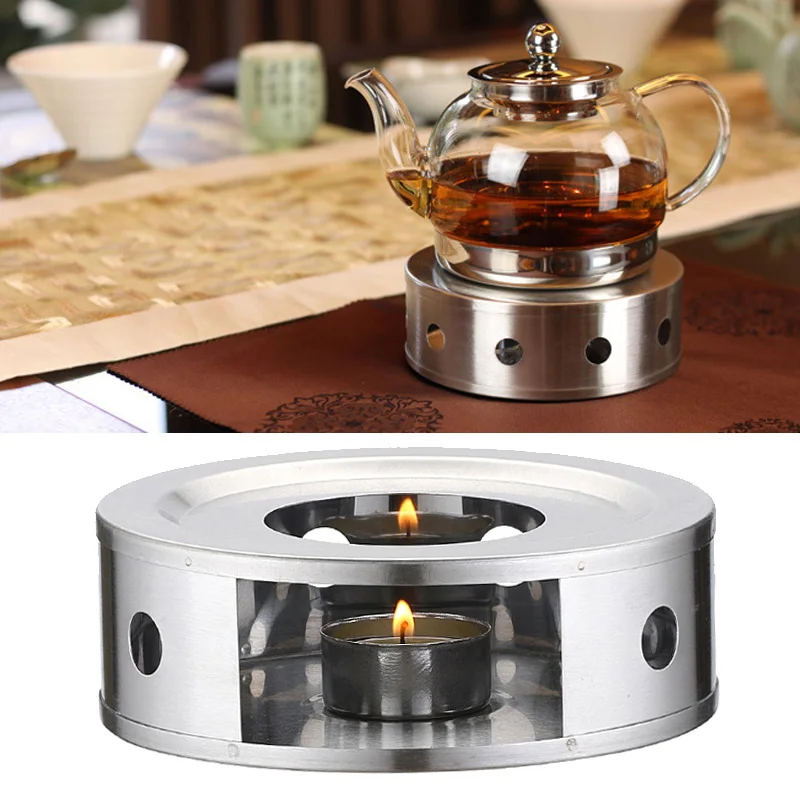Нержавеющая сталь чайник нагревательный кронштейн свечи нагрев Кофе Молоко плита держатель Полка база WXV