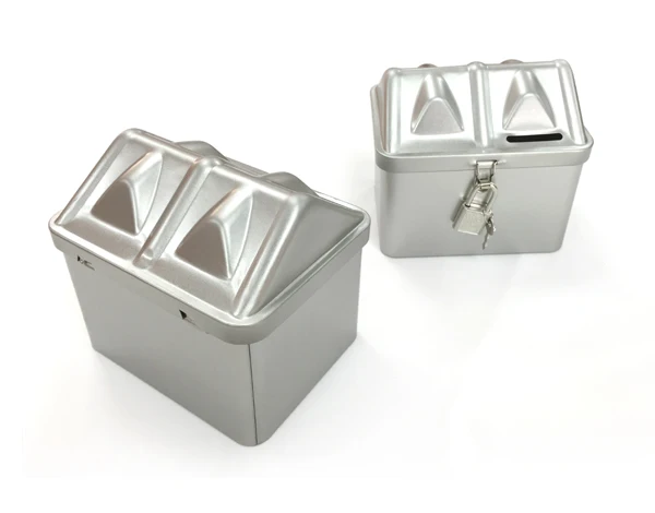 Креативная самодельная жестяная Запираемая копилка для монет контейнер