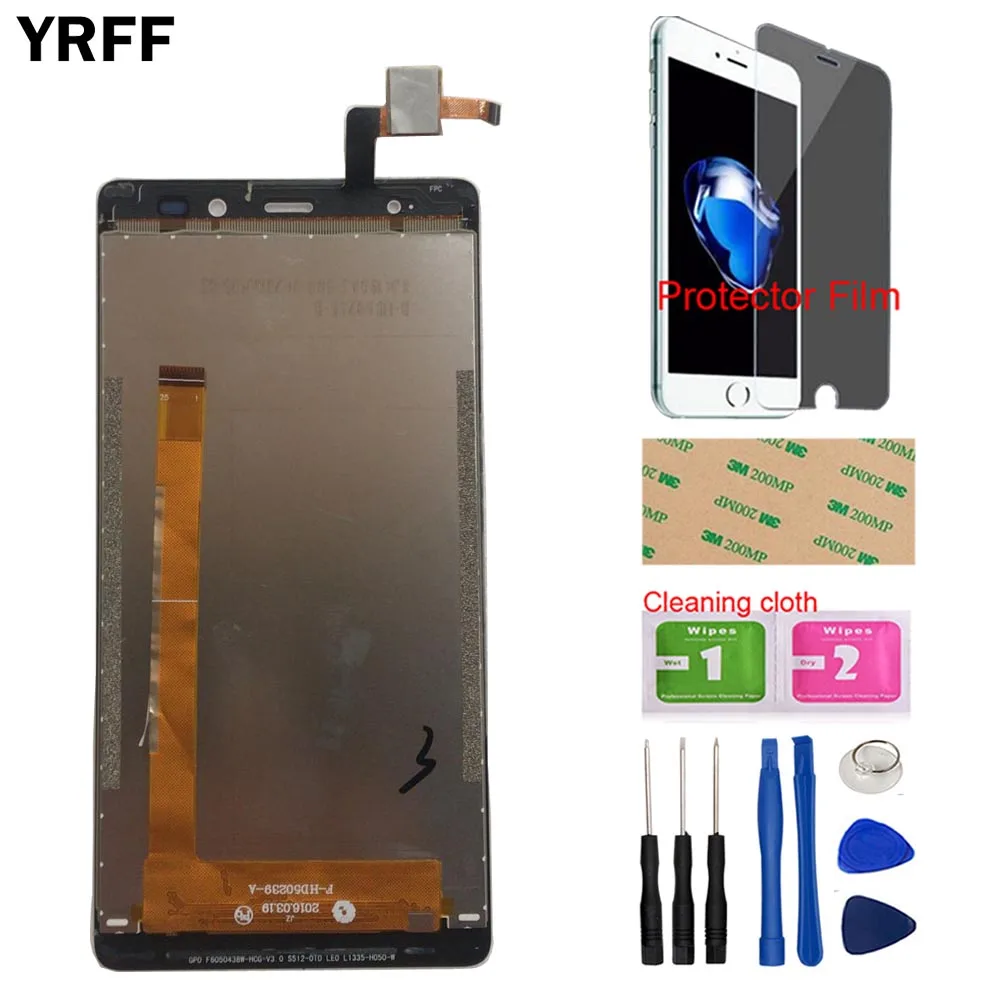 YRFF мобильный оригинальный ЖК дисплей сенсорный экран для Leagoo T1 дигитайзер панель